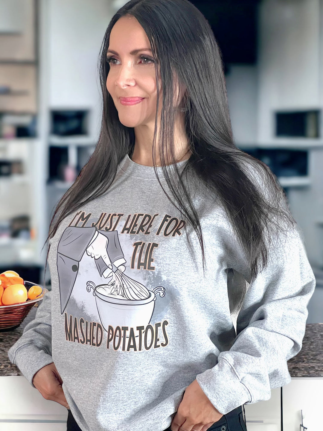 I'm Just Here For The Mashed Potatoes Crewneck Sweatshirt
