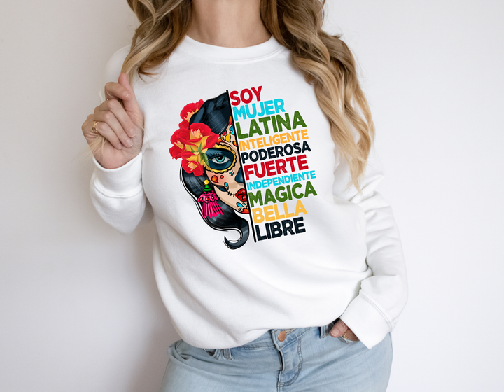 Soy Latina Poderosa Crewneck Sweatshirt